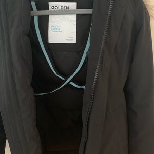 TNA Black Haven Parka coat